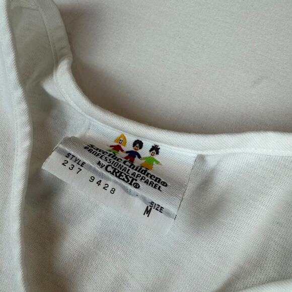 Vintage Crest Save the Children T-Shirt - Size Medium - Picture 6 of 8